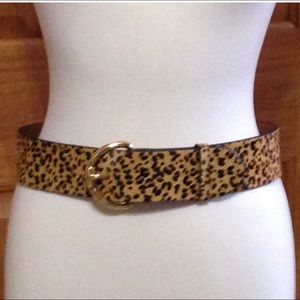 Ralph Lauren - leopard calf hair belt